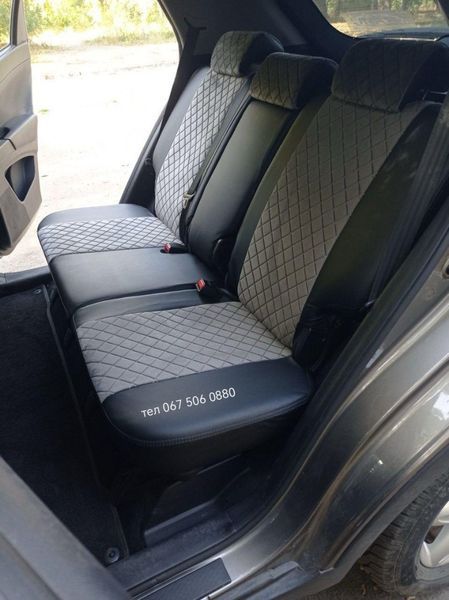 Авто Чехлы на сиденья экокожа Аригона + алькантара ЛЮКС Ситроен С4 Citroen C4 (2004-2016) 12040 фото