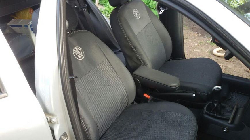 Авто Чохли на сидіння чохли з автотканини на сиденья автомобиля Toyota Hilux VII 2004-2015 пикап 1874 фото