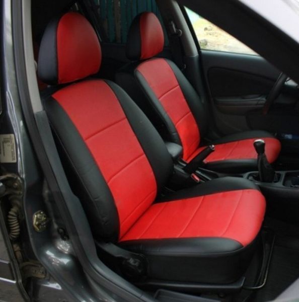 Авто Чехлы на сиденья автоткань+экокожа Volkswagen Polo V 2009-2017 хетчбек 5 дв. Роздільна 4026 фото